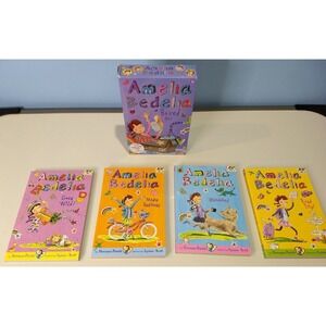 AMELIA BEDELIA Boxed Set 4 Chapter Books 1 - 4 by Herman Parish - LIKE NEW!